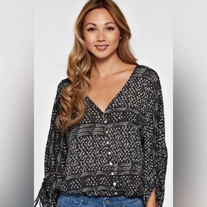 Grand&greene Reyes printed top SZ MED